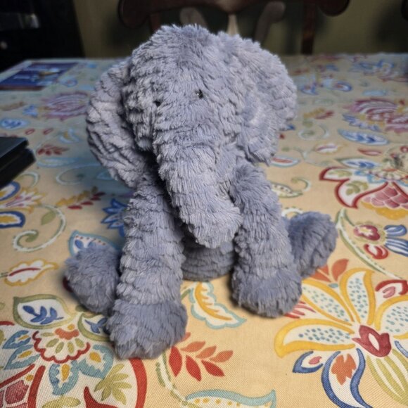 Jellycat Fuddlewuddle Elephant Medium 9” Blue Plush Stuffed Animal Toy - Picture 8 of 8